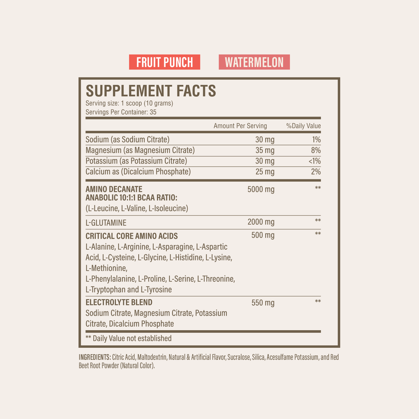 Aminos<br> Fórmula de entrenamiento completa