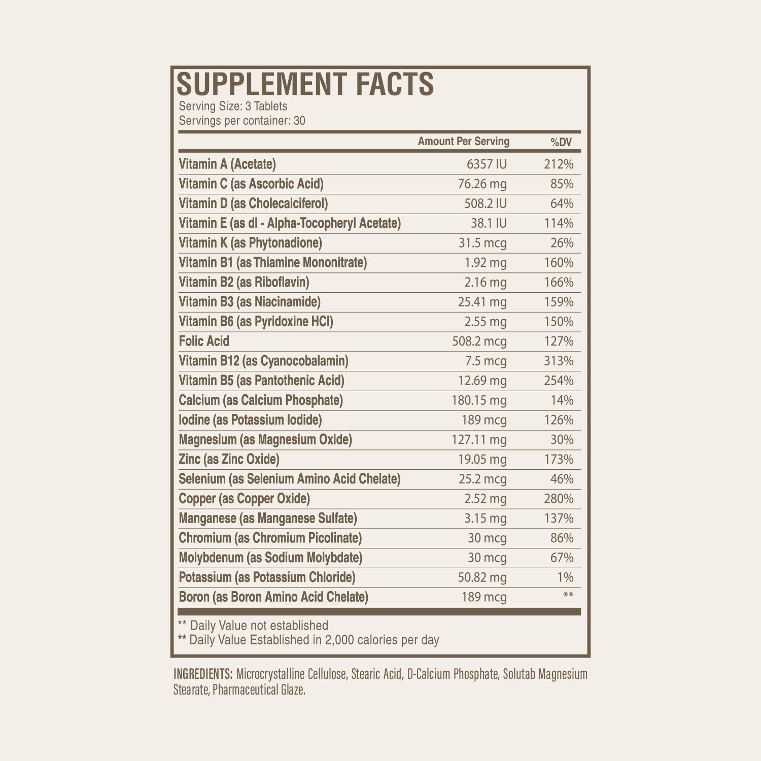 Multivitamin Advanced Daily Support